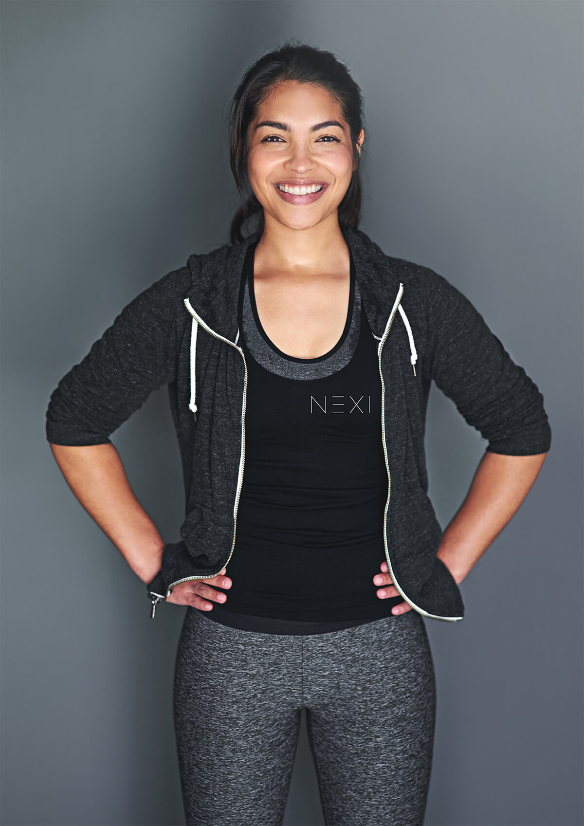 Confident smiling woman after weight loss
